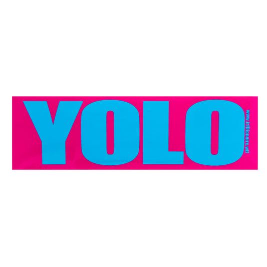 Yolo Bumper Sticker 8.5" x 2.5"